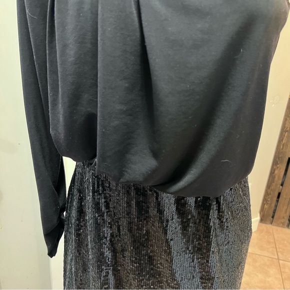 Laundry by Shelli Segal One Shoulder Sequin Dress Size 4 - Picture 5 of 11